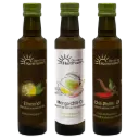 Fruchtig-scharfes Trio - Mango-Chili-Öl 0,25l, Zitronenöl 0,25l & Chili-Pfeffer-Öl 0,25l