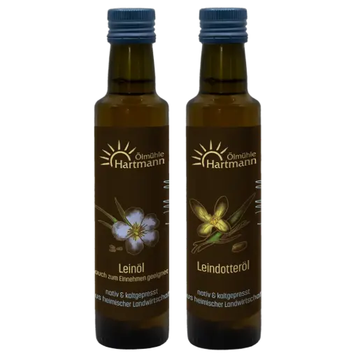 Omega-3 Duo - Leinöl 0,25l & Leindotteröl 0,25l